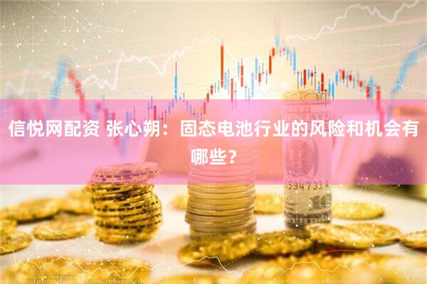 信悦网配资 张心朔：固态电池行业的风险和机会有哪些？
