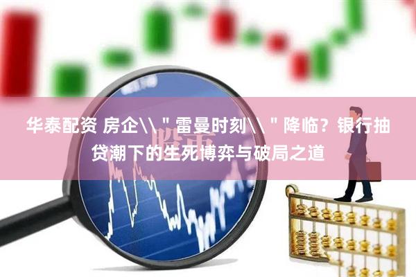 华泰配资 房企\＂雷曼时刻\＂降临？银行抽贷潮下的生死博弈与破局之道