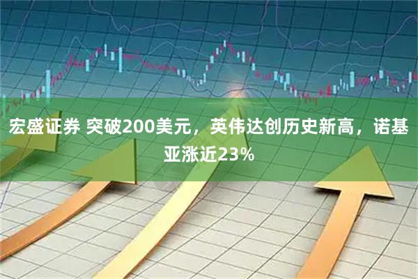 宏盛证券 突破200美元，英伟达创历史新高，诺基亚涨近23%