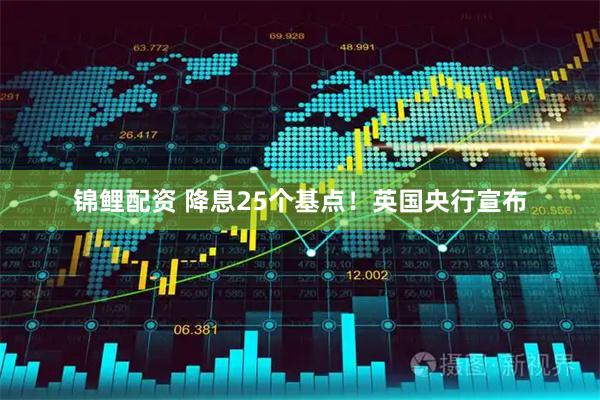 锦鲤配资 降息25个基点！英国央行宣布