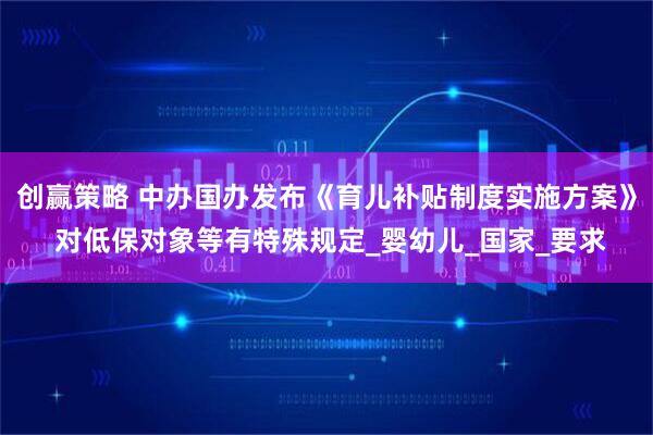 创赢策略 中办国办发布《育儿补贴制度实施方案》 对低保对象等有特殊规定_婴幼儿_国家_要求